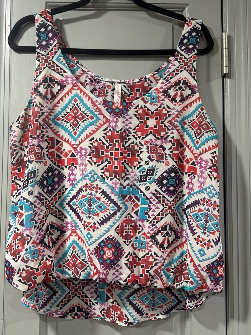 Women’s Aztec Print Tank Top - Multicolor